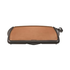 lot 59387 image: BELLA 20-in L x 10.5-in W 1500-Watt Black and Copper Electric Griddle
