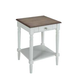 lot 59394 image: French Country 1 Drawer End Table with Shelf