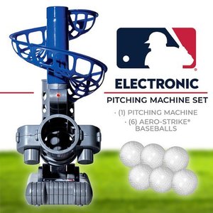 lot 59618 image: Franklin Sports - MLB Electronic Baseball Pitching Machine - Blue