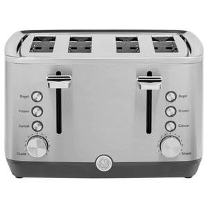 lot 59640 image: GE - 4-Slice Toaster - Stainless Steel