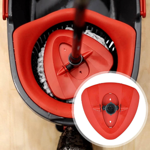 lot 59643 image: Replacement Rotating Mop Base - Triangle Mop Head Cover, Plastic Base Case Disc Shell for O Cedars Easy Wring Mop, Spin Mop Accessories (May be a missing Pieces)