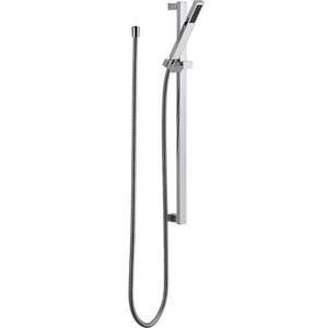 lot 59650 image: Vero 1-Spray Premium Slide Bar Hand Shower in Chrome 57530