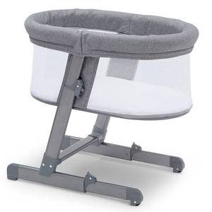 lot 60756 image: Simmons kids oval city sleeper bassinet, grey tweed