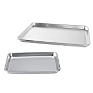 lot 60761 image: Nordic Ware Natural Aluminum Commercial Bakers Half Sheet and Bakers Quarter Sheet