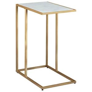 lot 60800 image: Signature Design by Ashley Lanport ChampagneWhite Accent Table