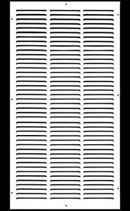 lot 1165 image: 14w X 24h Steel Return Air Grilles - Sidewall and Ceiling - HVAC Duct Cover - White