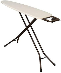 lot 1173 image: Household Essentials Steel Top Long Ironing Board with Iron Rest  Natural Cover and Bronze Finish  14 x 54 Iron Surface color varies from stock photo
