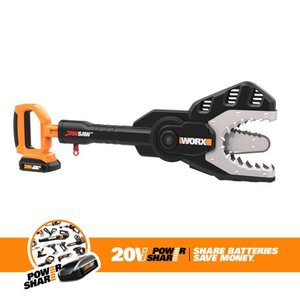 lot 1178 image: Worx WG320 JawSaw 20V PowerShare Cordless Electric Chainsaw with Auto-Tension
