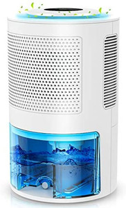 lot 1183 image: Dehumidifiers for Basements with Drain Hose, Quiet Portable Small Dehumidifier for Room Bedroom Bathroom Closet RV with Control Panel varies slightly from stock photo