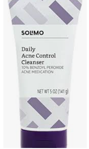 lot 1198 image: Amazon Brand - Solimo Daily Acne Control Cleanser, Maximum Strength 10% Benzoyl