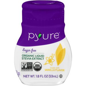 lot 1199 image: 2 pack Pyure Organic Liquid Stevia Extract Sweetener, Vanilla, Sugar Substitute, 100 Servings Per Container, 1.8 Fluid Ounce