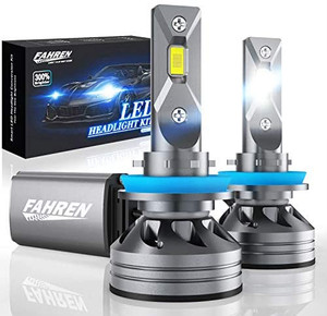 lot 1200 image: Fahren H11 LED Headlight Bulbs, 60W 12000 Lumens Super Bright LED Headlights Conversion Kit 6500K Cool White IP68 Waterproof, Pack of 2