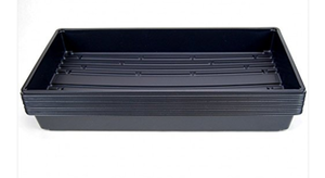 lot 1208 image: 10 Plant Growing Trays (No Drain Holes) �� 20�� x 10�� �� Perfect Garden Seed Starter Grow Trays for Seedlings, Indoor Gardening, Growing Microgreens, Wheatgrass & More �� Soil or Hydroponic varies from stock photo