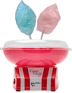 lot 1214 image: Cotton Candy Machine - Cotton Candy Maker with 10 Cones and Sugar Scoop - By The Candery (12inch