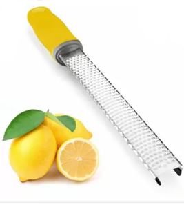 lot 1226 image: Lemon Zester & Cheese Grater, Professional Zesting tool for Parmesan, Citrus, Ginger, Nutmeg, Garlic, Chocolate, Fruits, Razor-Sharp Stainless Steel Blade Protective cover, Dishwasher Save