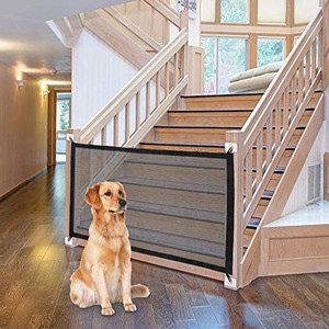 lot 1234 image: Magic Pet Gate for The House Stairs Providing a Safe Enclosure for Pets to Play and Rest, 8 Hooks