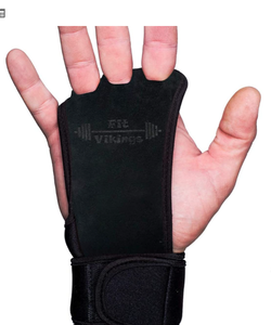 lot 1239 image: Gymnastics Grips - Gloves for Crossfit - Workout Gloves with Wrist Wraps - Weight Lifting Gloves - Gym Gloves for Pull Up - Fitness Hand Grips - Calisthenics Equipment