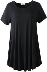 lot 8011 image: LARACE Women Short Sleeves Flare Tunic Tops for Leggings Flowy Shirt size 2x