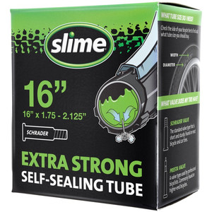 lot 8022 image: New- 2pk- 16 Bell Flat Blocker Max Self Sealing Inner Tubes-slime Lined