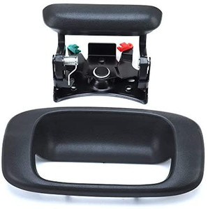 lot 27494 image: Tailgate Handle Latch and Bezel Trim with Rod Clips for 1999-2007 Chevy Silverado GMC Sierra 1500 2500 3500  Replaces# 15997911, 15228539, 15228541, 15228540