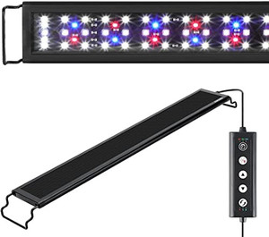 lot 27496 image: AMZBD Led Aquarium Light,Full Spectrum Aquarium Light,DIY & WRGB Color Temperature Adjustment,3 Timing Modes,Brightness Adjusted Fish Light,Expandable Bracket Aquarium Lamp for Fish Tank