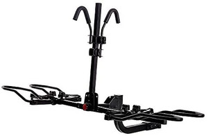 lot 27508 image: KAC K2 2�� Hitch Mounted Rack 2-Bike Platform Style Carrier for Standard, Fat Tire, and Electric Bicycles - 2 Bikes X 60 lbs (120 lbs Total) Heavy Weight Capacity - Smart Tilting