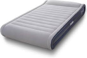 lot 27558 image: Sable Full Size Air Mattress with Built-in Electric Pump Inflatable Elevated Built-in Pillow Bed, 2021 Upgraded Blow Up Airbed, Height 17