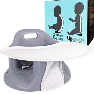 lot 27582 image: upseat baby chair booster seat with tray for upright posture and healthy hips