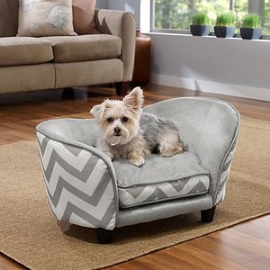 lot 27583 image: Enchanted Home Pet Snuggle Bed - Gray Chevron