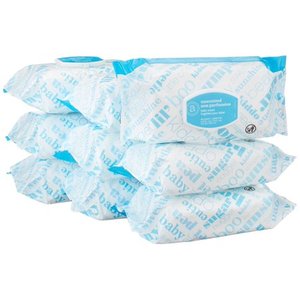 lot 27587 image: Amazon Elements Baby Wipes, Unscented, 80 Count Flip-Top Pack-set of 3