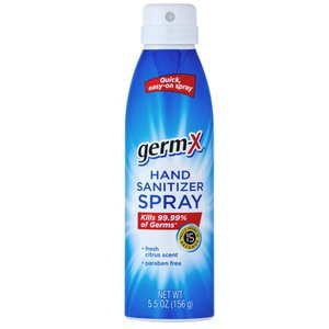 lot 27594 image: Germ-X Hand Sanitizer, Continuous Spray, 5.5 oz-6 pack