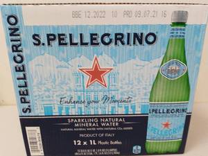 lot 27606 image: 12 Pack New Best Cold Water Favore Drink S.Pellegrino Sparkling Natural Plastic