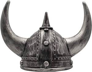 lot 36154 image: LOOYAR Middle Ages Medieval Viking Age Horned Viking Helmet Berserker Soldier Warrior Costume Hat Sallet Adult Toy for Battle Play Halloween Cosplay LARP