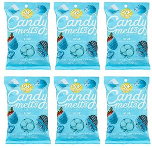lot 36159 image: BLUE ARTIFICIAL VANILLA FLAVORED CANDY MELTS 12 oz, 6 Pack