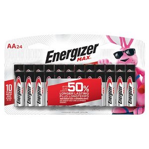 lot 36171 image: Energizer - MAX AA Batteries (24 Pack), Double A Alkaline Batteries