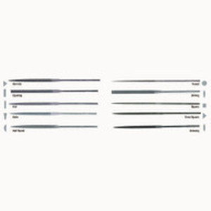 lot 36200 image: Nicholson 37982 6 14 Round Handle Needle File, Cut No. 2, Equaling (12 In A Box)