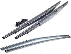 lot 36245 image: 32 Heavy Duty Windshield Wiper Blade Pair with Wide Saddle Mount for Motorhome, Recreational Vehicle RV and bus with 2 Rubber Refills