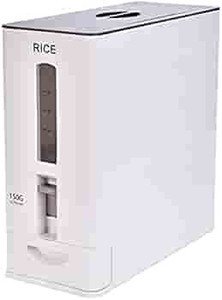 lot 36282 image: Panghuhu88 26Lbs Rice Dispenser Container, Airtight Rice Storage Containers with Lid, Automatic Rice Dispenser, Measurable Plastic Sealed Rice Bin Rice Bucket for Dry Food