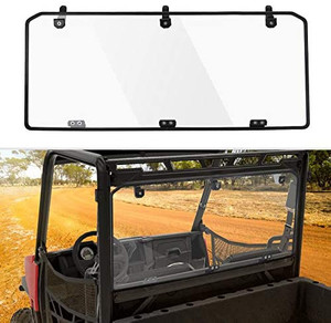 lot 36304 image: kemimoto UTV Rear Windshield, 14 Hard Rear Window Compatible with 2015-2021 Polaris Ranger Midsize 570570 CrewEV 2017-2021Polaris Ranger Midsize 500  ETX ��