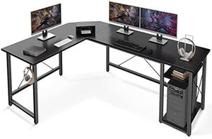 lot 36316 image: Coleshome L Shaped Computer Desk