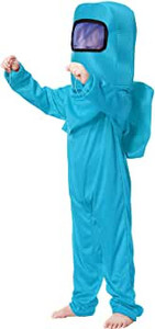 lot 39482 image: Noucher Kids Astronaut Costume Game Space Suit Red Blue Jumpsuit Halloween Backpack Cosplay Costumes for Boys Kids Aged 3-10 size xl