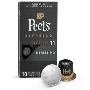 lot 39487 image: Peets Espresso Nerissimo Dark Roast Aluminum Capsules - 10ct1.87oz exp June 21
