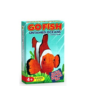 lot 39515 image: Arizona Gameco Go Fish Untamed Oceans Go Fish, Old Maid, Slap Jack And War Play 4 Classic Card Games For Kids With 1 Single Deck