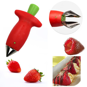 lot 39545 image: Strawberry Stem Removal Huller Slicer Tool Removing Tomato Persimmon Cherry