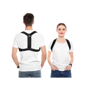 lot 39554 image: Posture Support for Women and Men, Adjustable, One Size Fits Most  Back Brace for Improving Posture and Support of the Upper Back stock photo varies from product doesnt say brand