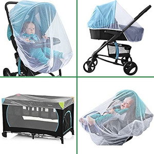 lot 39559 image: Mosquito Net for Baby, Car Seat and Crib - Premium Baby Bug Netting for Runner, Carrier and Pack N Play - Kids Canopy and Gift Packaging stroller and other baby items not included