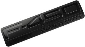 lot 39564 image: WJH 1pcs New Custom F-450 Lariat Fender Emblem 3D Badge Replacement for 2005-2007 F450 Super Duty Black