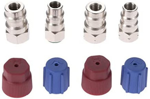 lot 39577 image: Aupoko R12 R22 to R134A Conversion Adapter Kit, R12 to R134A Retrofit Valve Fitting Kit for Refrigerant AC Pro - 2 Kits
