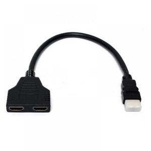 lot 39584 image: HDMI Port Male To Female 1 Input 2 Output Splitter Cable Adapter Converter 1080P