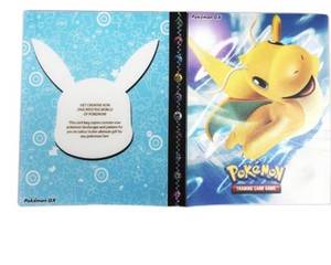 lot 39587 image: Pokemon Collection album with-Dragonite style Type Trading Card